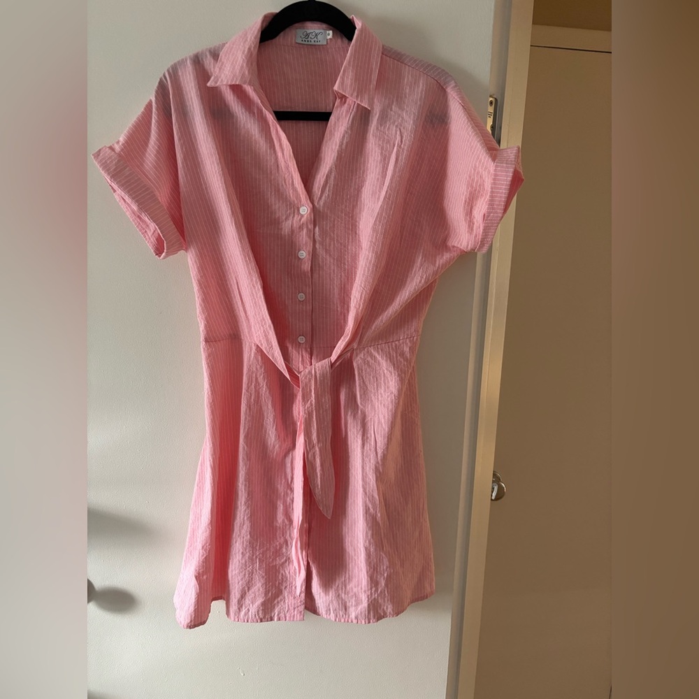 Anna Kay Pink Shirtwaist Dress